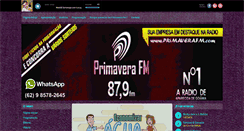 Desktop Screenshot of primaverafm.com